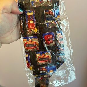 Coca Cola Vintage Made in Korea Polyester Necktie Tie Logo Fair Carnival